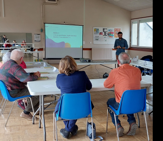 Séance lors d'ateliers habitats